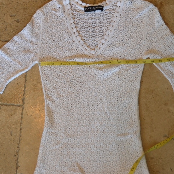 Dolce & Gabbana Stretch Lace Pull Over Top - Picture 6 of 9